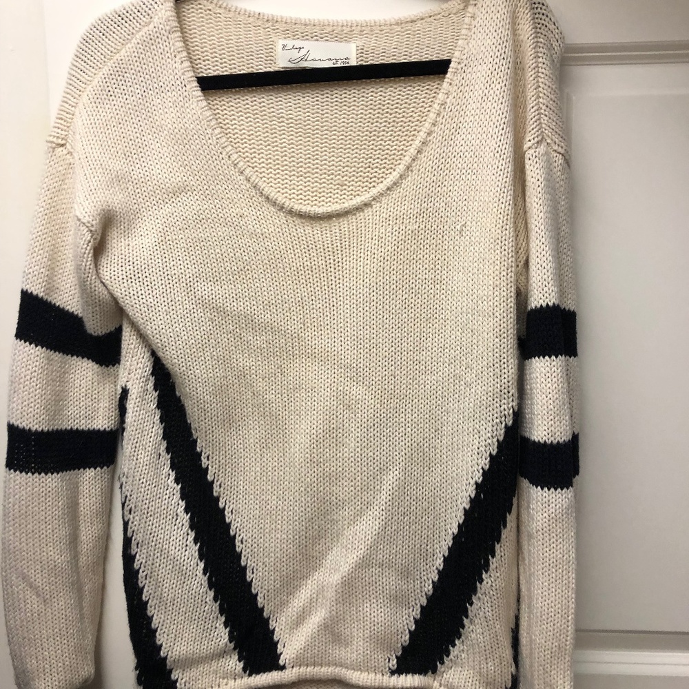 Geometric Striped Sweater